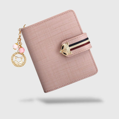 Petit portefeuille rose de luxe pour fille