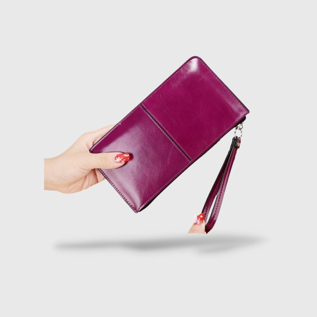 Portefeuille vintage violet pour femme
